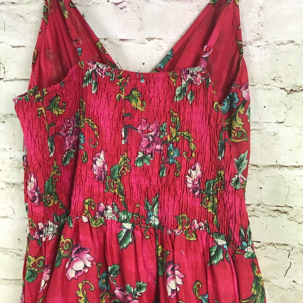 Pink Apple Sundress Size 1X Red Empire Waist - Picture 5 of 8